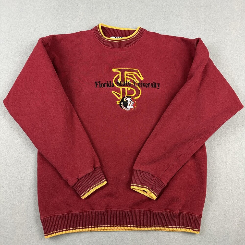 Vintage Florida State Seminoles Sweatshirt Men Large Red NCAA Team Edition 90s L